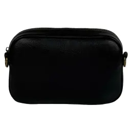 Сумка женская кожаная с замшевой вставкой Vittorio Safino VSL 001 черная 