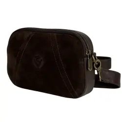 Сумка женская кожаная с замшевой вставкой Vittorio Safino VSL 001 коричневая