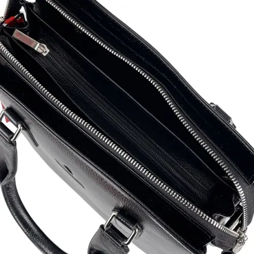 Сумка-портфель мужской кожаный Eminsa 6191 37-1 черный