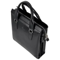 Сумка-портфель мужской кожаный Eminsa 6191 37-1 черный