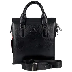Сумка-портфель мужской кожаный Eminsa 6191 37-1 черный