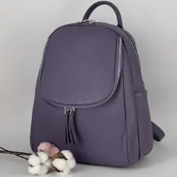 Рюкзак жіночий шкіряний Genuine Leather 759281 бузковий