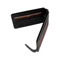 Кошелек-зажим для денег мужской кожаный Eminsa 1124 18-3/26-3 темно-коричневый