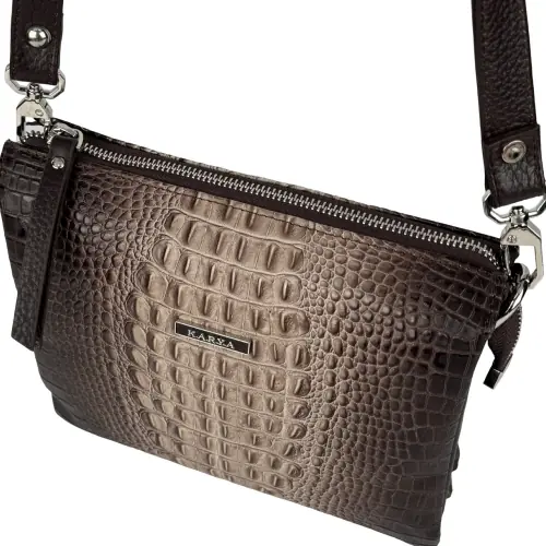 Сумка женская кожаная Karya 3012-562 коричневая