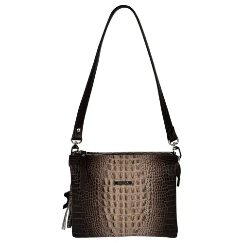 Сумка женская кожаная Karya 3012-562 коричневая