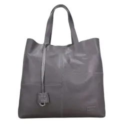 Сумка жіноча шкіряна Karya 2582-081 сіра