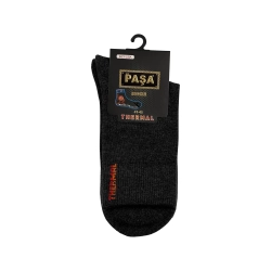 Шкарпетки чоловічі Pasa Thermal 092 середні темно-сірі Size 41-45