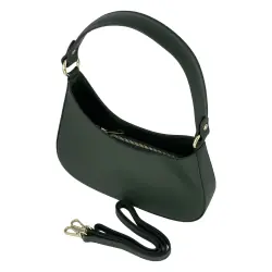 Сумка женская кожаная Genuine Leather 854500025 темно-зеленая