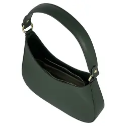 Сумка женская кожаная Genuine Leather 854500025 темно-зеленая