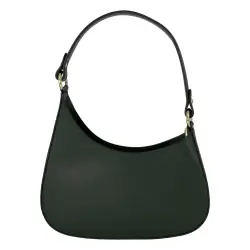 Сумка женская кожаная Genuine Leather 854500025 темно-зеленая