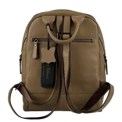 Рюкзак жіночий шкіряний Tony Bellucci 0061-218 бежевий