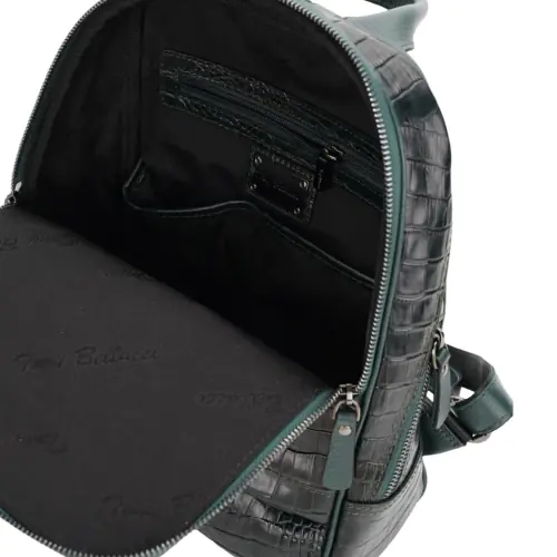 Рюкзак жіночий шкіряний Tony Bellucci 0061-360 темно-зелений