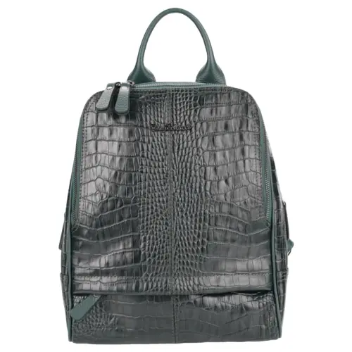 Рюкзак жіночий шкіряний Tony Bellucci 0061-360 темно-зелений