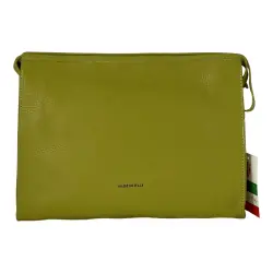 Косметичка женская кожаная Genuine Leather 6521 горчичная