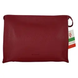 Косметичка женская кожаная Genuine Leather 6521 красная