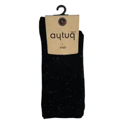 Носки женские Aytug 44055 Cotton высокие чорные Size 36-40