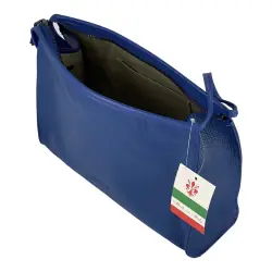 Косметичка женская кожаная Genuine Leather 6521 синяя