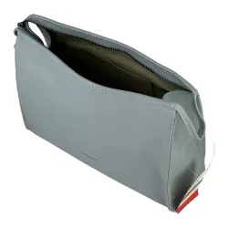 Косметичка женская кожаная Genuine Leather 6521 светло-голубая