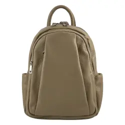 Рюкзак женский кожаный Genuine Leather 543311 светло-бежевый