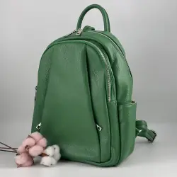 Рюкзак женский кожаный Genuine Leather 543311 зеленый