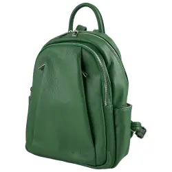 Рюкзак женский кожаный Genuine Leather 543311 зеленый
