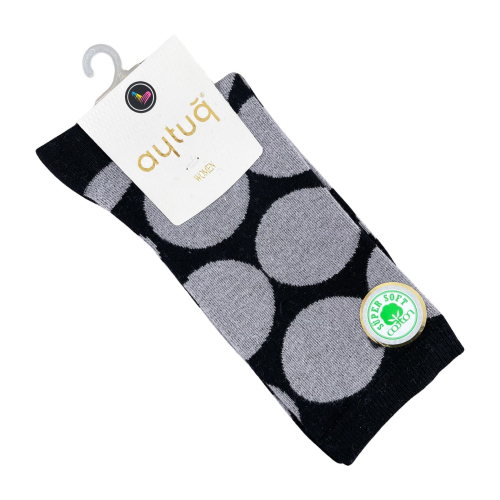 Шкарпетки жіночі Aytug Cotton 41073 високі чорні Size 36-40