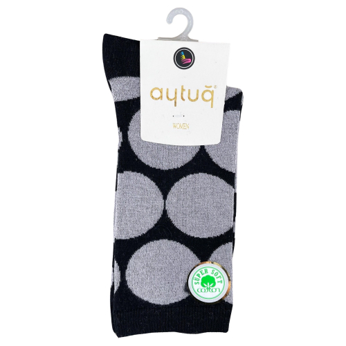 Шкарпетки жіночі Aytug Cotton 41073 високі чорні Size 36-40