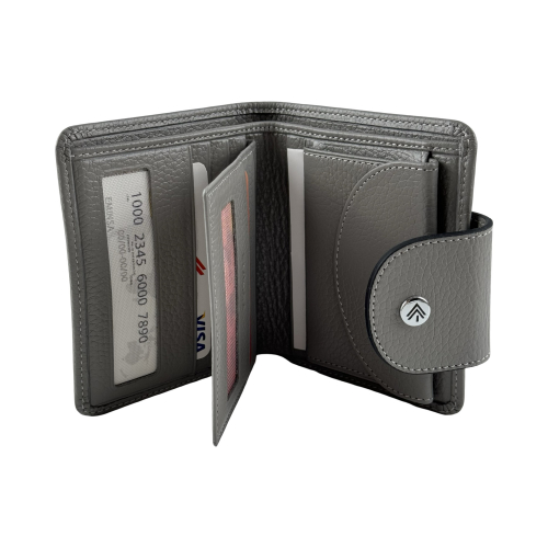 Кошелек женский кожаный Eminsa 2154 37-20 светло-серый