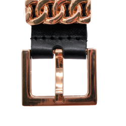 Ремінь жіночий шкіряний Кремінь 05.30.00.217 чорний 125 см 