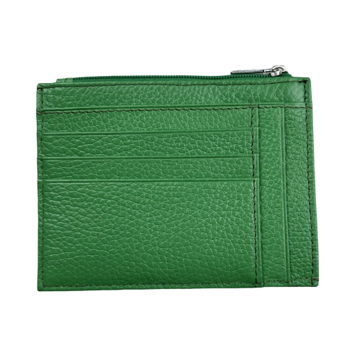 Кошелек картхолдер кожаный Karya 0022-104 зеленый