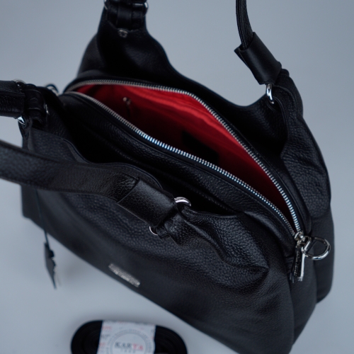 Сумка жіноча шкіряна Karya 2526-45 чорна