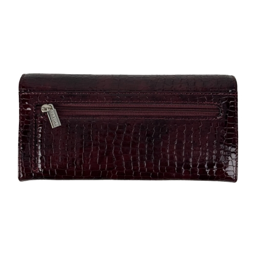 Кошелек женский кожаный лакированный Karya 1071-577 марсала