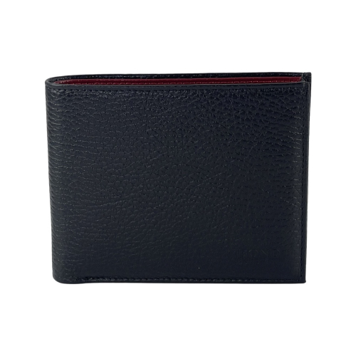 ​Гаманець чоловічий шкіряний Bond 519-281-282​ чорний (всередині червоний)