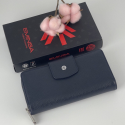 Гаманець жіночий шкіряний Eminsa 2149 18-19 темно-синій