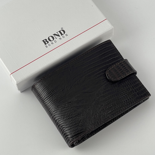 Гаманець чоловічий шкіряний Bond 529-903 темно-коричневий