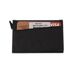 Візитниця-картхолдер шкіряна Eminsa 1620 18-3 темно-коричнева