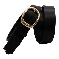 Ремінь жіночий шкіряний Кремінь 05.35.00.11 чорний 125 см