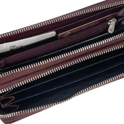 Кошелек женский кожаный Eminsa 2160 37-6 бордовый