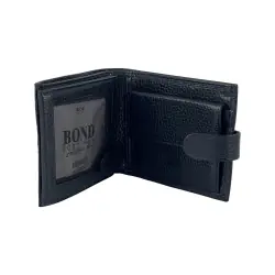 Гаманець чоловічий шкіряний Bond 529-1170 темно-синій