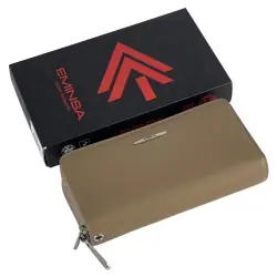 Кошелек женский кожаный Eminsa 2160 37-37 бежевый