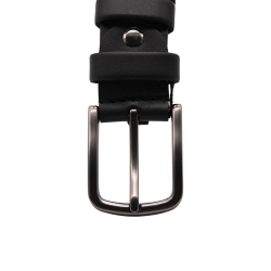 Ремень мужской кожаный Кремень 01.35.77.08 черный 120 см