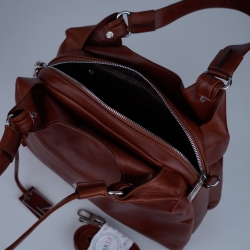 Сумка жіноча шкіряна Karya 2526-615 коричнева