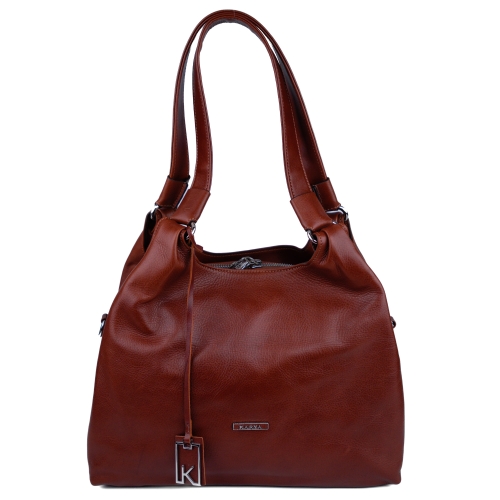 Сумка жіноча шкіряна Karya 2526-615 коричнева