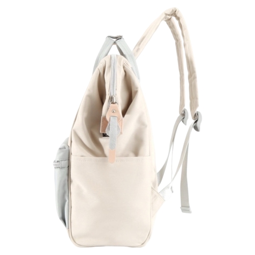 Рюкзак Himawari 1881-27 шампань із блакитною кишенею