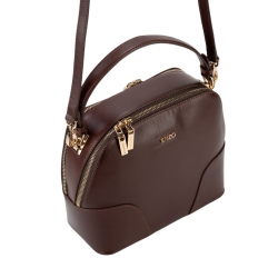 Сумка кросс-боди женская кожаная  Enzo Nori EN1105-KR04 темно-коричневая
