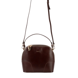 Сумка кросс-боди женская кожаная  Enzo Nori EN1105-KR04 темно-коричневая