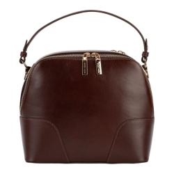 Сумка кросс-боди женская кожаная  Enzo Nori EN1105-KR04 темно-коричневая