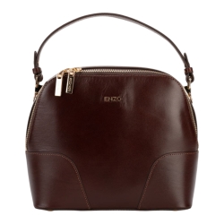 Сумка кросс-боди женская кожаная  Enzo Nori EN1105-KR04 темно-коричневая