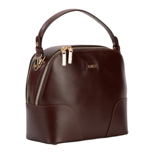 Сумка кросс-боди женская кожаная  Enzo Nori EN1105-KR04 темно-коричневая