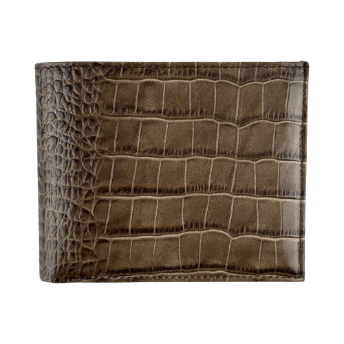 Гаманець чоловічий під крокодилячу шкіру Bond 519-354 оливковий